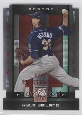 2008 Donruss Elite Extra Edition - [Base] - Status Red Die-Cut #66 - Kyle Weiland /75