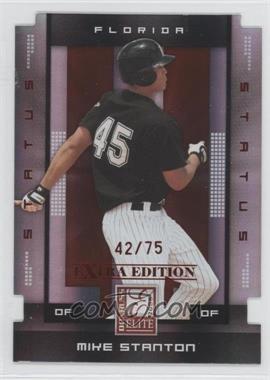 2008 Donruss Elite Extra Edition - [Base] - Status Red Die-Cut #74 - Giancarlo Stanton (Mike on Card) /75