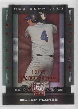 2008 Donruss Elite Extra Edition - [Base] - Status Red Die-Cut #96 - Wilmer Flores /75