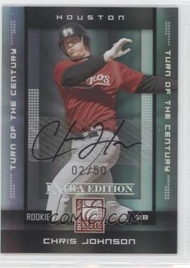 2008 Donruss Elite Extra Edition - [Base] - Turn of the Century Autographs #111 - Chris Johnson /50