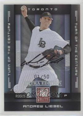 2008 Donruss Elite Extra Edition - [Base] - Turn of the Century Autographs #174 - Andrew Liebel /50