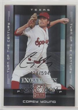 2008 Donruss Elite Extra Edition - [Base] - Turn of the Century Autographs #26 - Corey Young /594