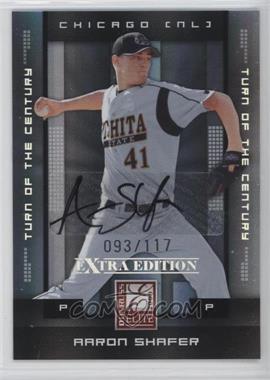 2008 Donruss Elite Extra Edition - [Base] - Turn of the Century Autographs #3 - Aaron Shafer /117