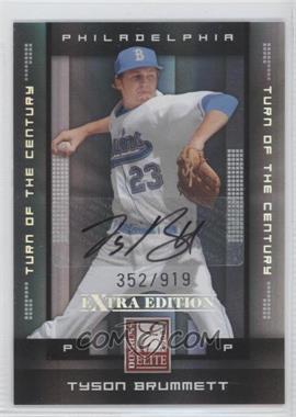 2008 Donruss Elite Extra Edition - [Base] - Turn of the Century Autographs #31 - Tyson Brummett /919