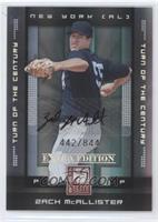 Zach McAllister #/844