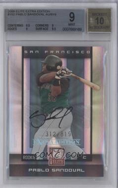 2008 Donruss Elite Extra Edition - [Base] #152 - Pablo Sandoval /819 [BGS 9 MINT]