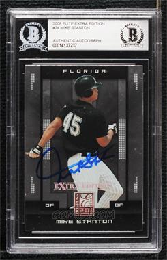 2008 Donruss Elite Extra Edition - [Base] #74 - Giancarlo Stanton (Mike on Card) [BAS BGS Authentic]