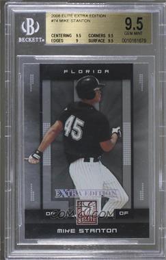 2008 Donruss Elite Extra Edition - [Base] #74 - Giancarlo Stanton (Mike on Card) [BGS 9.5 GEM MINT]