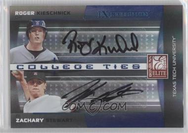 2008 Donruss Elite Extra Edition - College Ties - Autographs #CTC-22 - Roger Kieschnick, Zachary Stewart /25