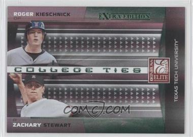 2008 Donruss Elite Extra Edition - College Ties - Green #CTC-22 - Roger Kieschnick, Zachary Stewart /1500