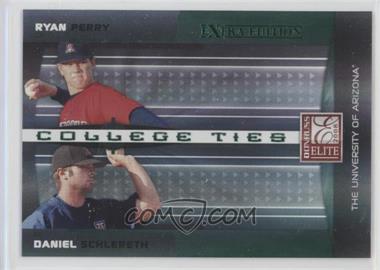 2008 Donruss Elite Extra Edition - College Ties - Green #CTC-4 - Ryan Perry, Daniel Schlereth /1500