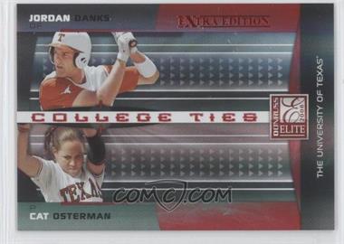 2008 Donruss Elite Extra Edition - College Ties - Red #CTC-16 - Jordan Danks, Cat Osterman /50