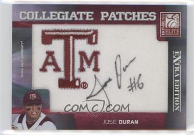 2008 Donruss Elite Extra Edition - Collegiate Patches #CP-63 - Jose Duran /250