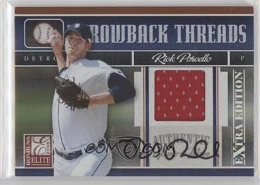 2008 Donruss Elite Extra Edition - Throwback Threads - Autographs #TTS-1 - Rick Porcello /100