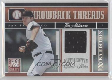 2008 Donruss Elite Extra Edition - Throwback Threads #TTS-24 - Tim Alderson /500