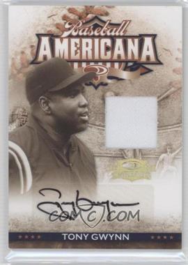 2008 Donruss Threads - Baseball Americana - Materials Signatures #BA-13 - Tony Gwynn /50