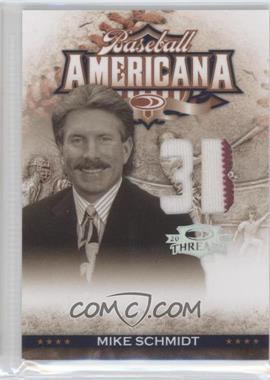 2008 Donruss Threads - Baseball Americana - Position Materials #BA-10 - Mike Schmidt /100