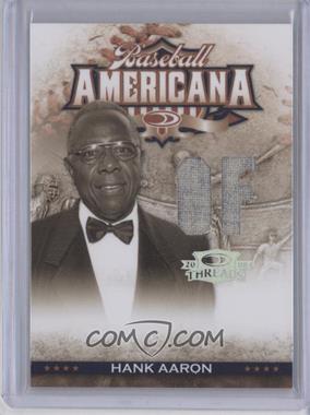 2008 Donruss Threads - Baseball Americana - Position Materials #BA-14 - Hank Aaron /5