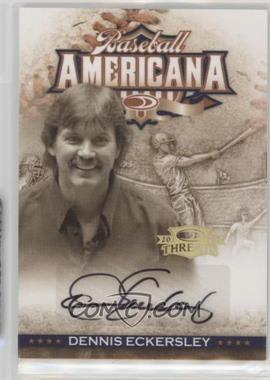 2008 Donruss Threads - Baseball Americana - Signatures #BA-42 - Dennis Eckersley /100