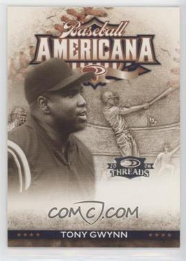 2008 Donruss Threads - Baseball Americana #BA-13 - Tony Gwynn /500