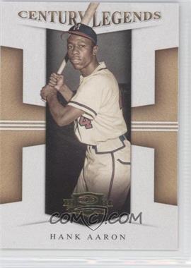 2008 Donruss Threads - Century Legends #CL-3 - Hank Aaron