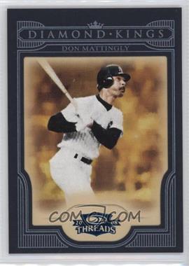 2008 Donruss Threads - Diamond Kings - Blue Framed #DK-40 - Don Mattingly /50