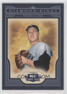 2008 Donruss Threads - Diamond Kings - Blue Framed #DK-42 - Whitey Ford /50