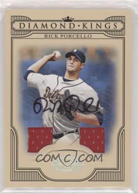 2008 Donruss Threads - Diamond Kings - Materials Signatures #DK-10 - Rick Porcello /25