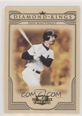 2008 Donruss Threads - Diamond Kings #DK-40 - Don Mattingly