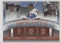 Juan Marichal, Willie Mays, Willie McCovey #/100