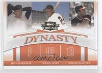 Juan Marichal, Willie Mays, Willie McCovey