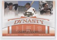 Juan Marichal, Willie Mays, Willie McCovey