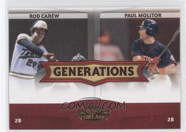 2008 Donruss Threads - Generations #G-5 - Rod Carew, Paul Molitor