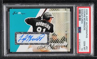 2008 Just Minors Just Autographs - [Base] - Autographs #51 - Logan Morrison [PSA 10 GEM MT]