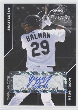 2008 Just Minors Signing Date - [Base] - Black Edition Autographs #33 - Greg Halman /25