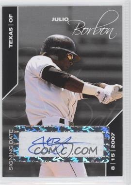 2008 Just Minors Signing Date - [Base] - Black Edition Autographs #52 - Julio Borbon /25