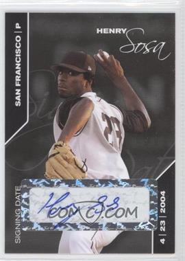 2008 Just Minors Signing Date - [Base] - Black Edition Autographs #71 - Henry Sosa /25
