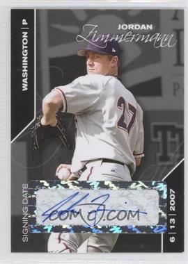 2008 Just Minors Signing Date - [Base] - Black Edition Autographs #75 - Jordan Zimmermann /25