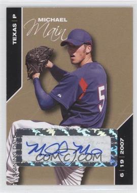 2008 Just Minors Signing Date - [Base] - Gold Edition Autographs #89 - Michael Main /50