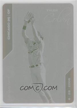 2008 Just Minors Signing Date - [Base] - Gold Edition Press Plate Cyan #12 - Tyler Colvin /1