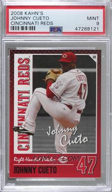 2008 Kahn's Cincinnati Reds - [Base] #47 - Johnny Cueto [PSA 9 MINT]