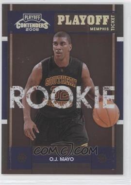 2008 Playoff Contenders - [Base] - Playoff Ticket #112 - O.J. Mayo /199