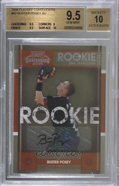 2008 Playoff Contenders - [Base] #63 - Buster Posey [BGS 9.5 GEM MINT]