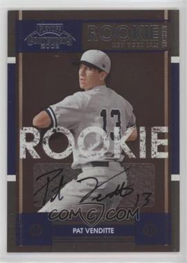 2008 Playoff Contenders - [Base] #96 - Pat Venditte