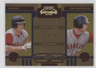 2008 Playoff Contenders - Draft Class - Gold #1 - Ike Davis, Kirk Nieuwenhuis /250