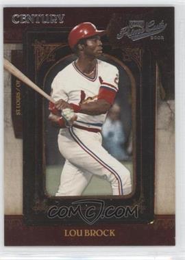 2008 Playoff Prime Cuts - [Base] - Century Silver #56 - Lou Brock /25