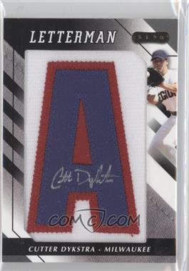 2008 Razor Letterman - [Base] - Numbered to 20 #CTD-A - Cutter Dykstra /20