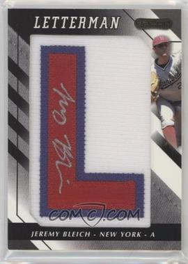 2008 Razor Letterman - [Base] - Numbered to 20 #JMB-L - Jeremy Bleich /20