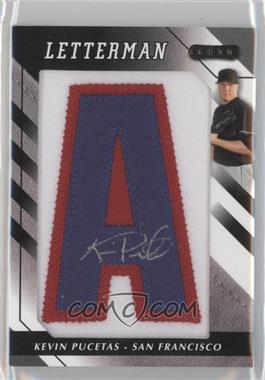2008 Razor Letterman - [Base] - Numbered to 20 #KP-A - Kevin Pucetas /20