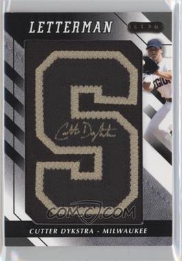 2008 Razor Letterman - [Base] - One of One Black/Gold #CTD-S - Cutter Dykstra /1